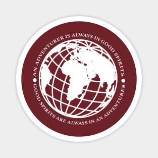 Adventurer Good Spirits (white print) Magnet